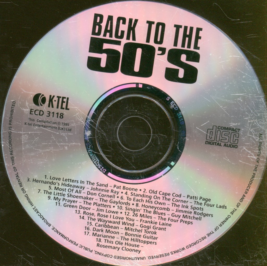 Various Artists - Back To The 50's - 18 Golden Memories - Cd