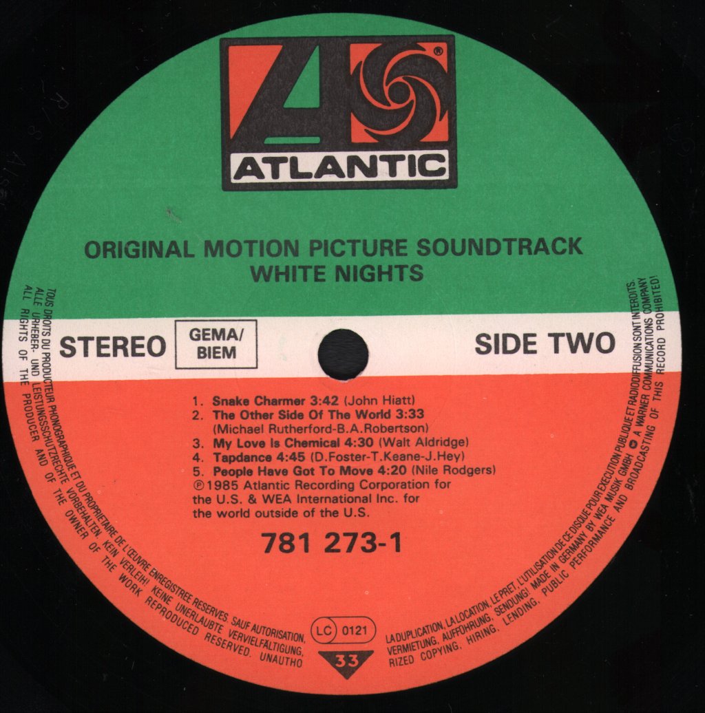 Various Artists - White Nights - Original Motion Picture Soundtrack - Lp