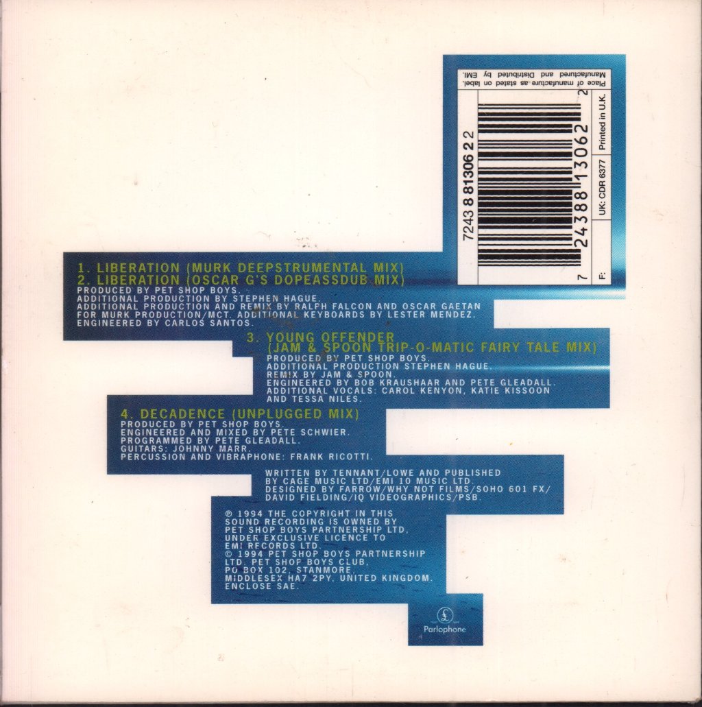 Pet Shop Boys - Liberation - Cd
