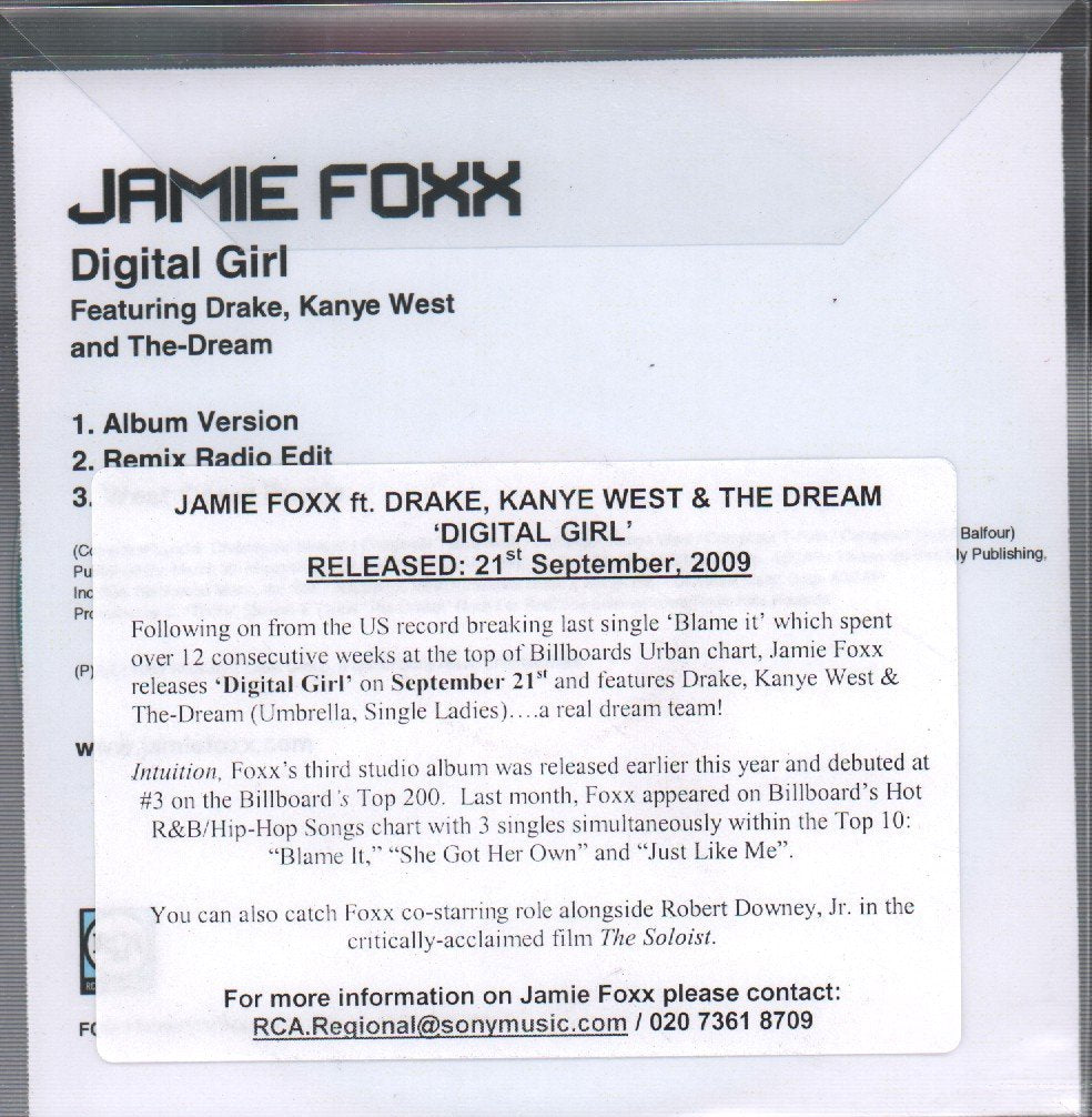 Jamie Foxx - Digital Girl (Remix) - Cd