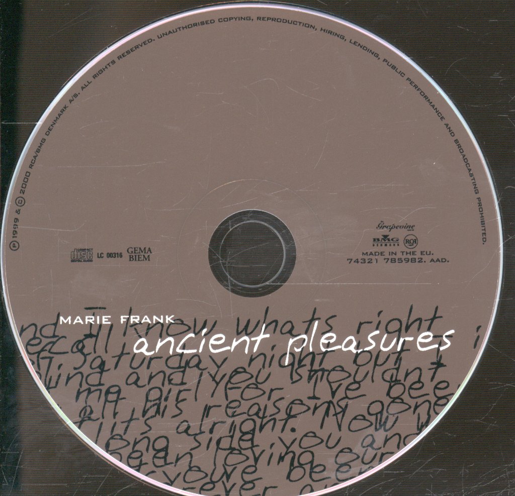 Marie Frank - Ancient Pleasures - Cd