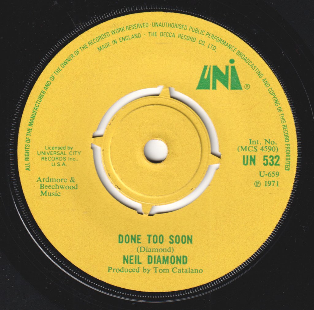 Neil Diamond - I Am I Said - 7 Inch