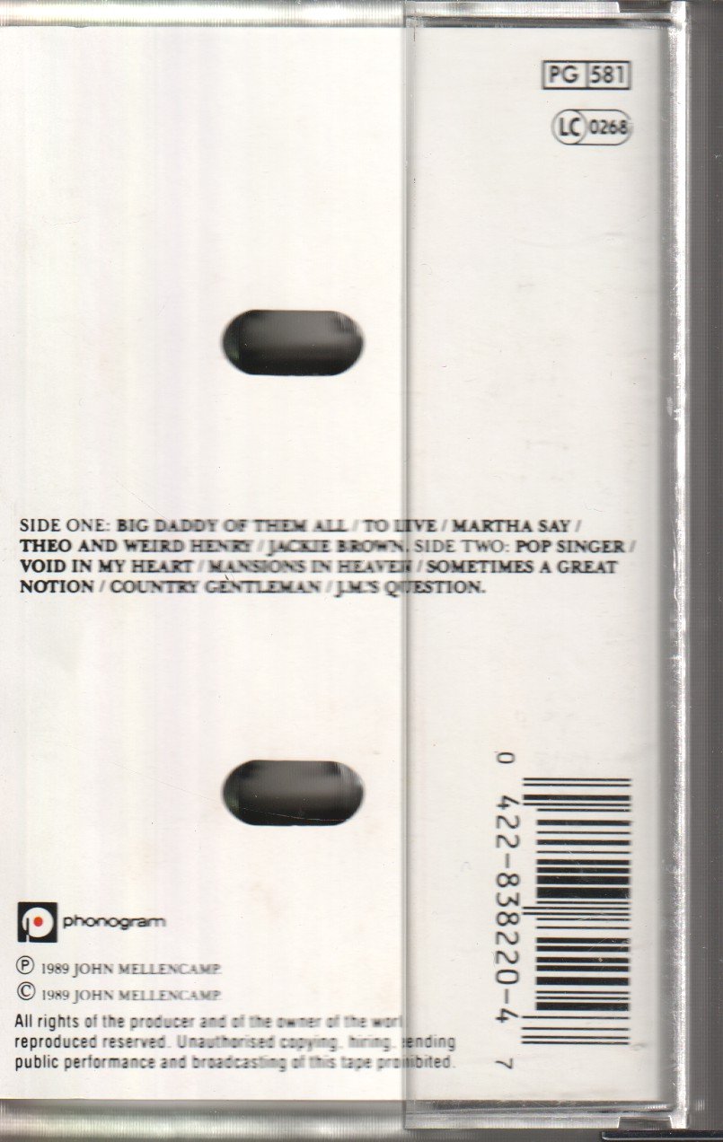 John Cougar Mellencamp - Big Daddy - Cassette