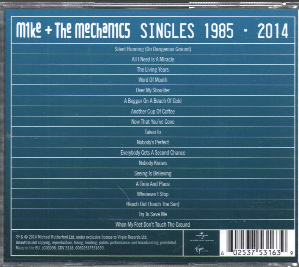 Mike & The Mechanics - Singles 1985 - 2014 - Cd