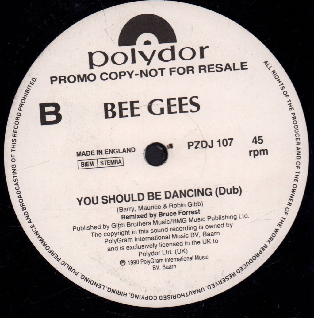 Bee Gees - You Should Be Dancing - 12 Inch