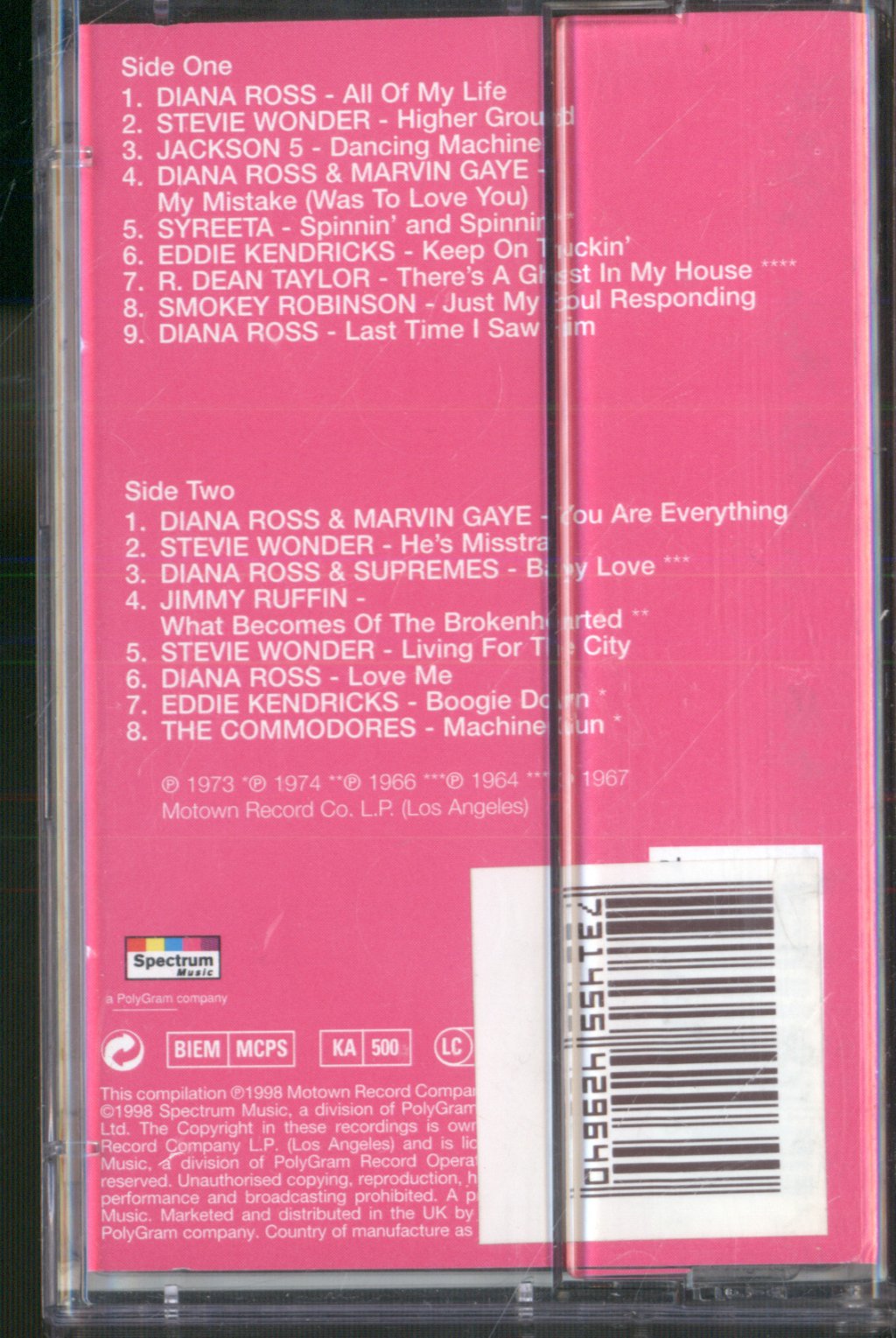 Various Artists - Motown Chartbusters Vol. 9 - Cassette