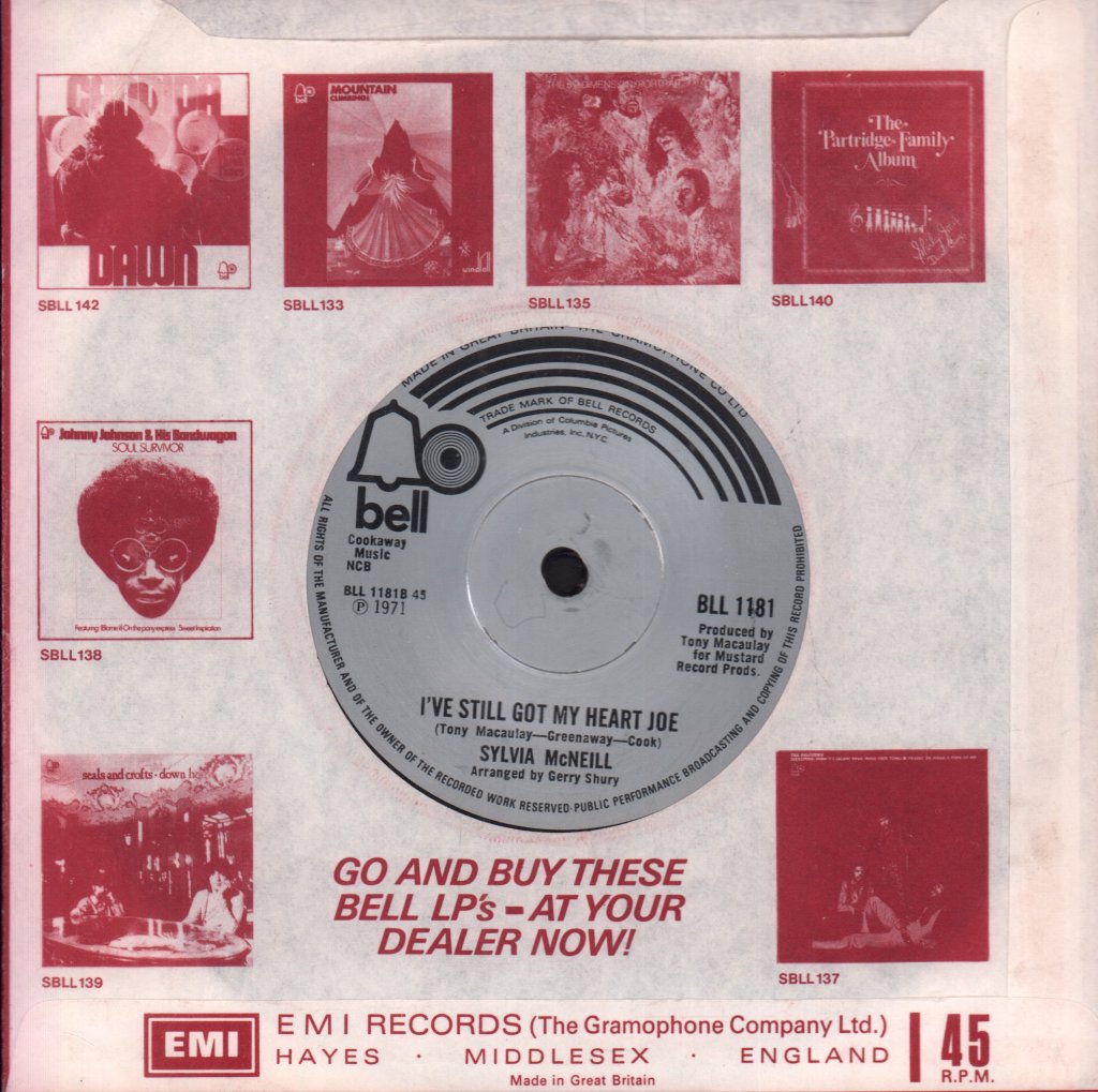 Sylvia Mcneill - My Love Won't Fade Away With Time - 7 Inch