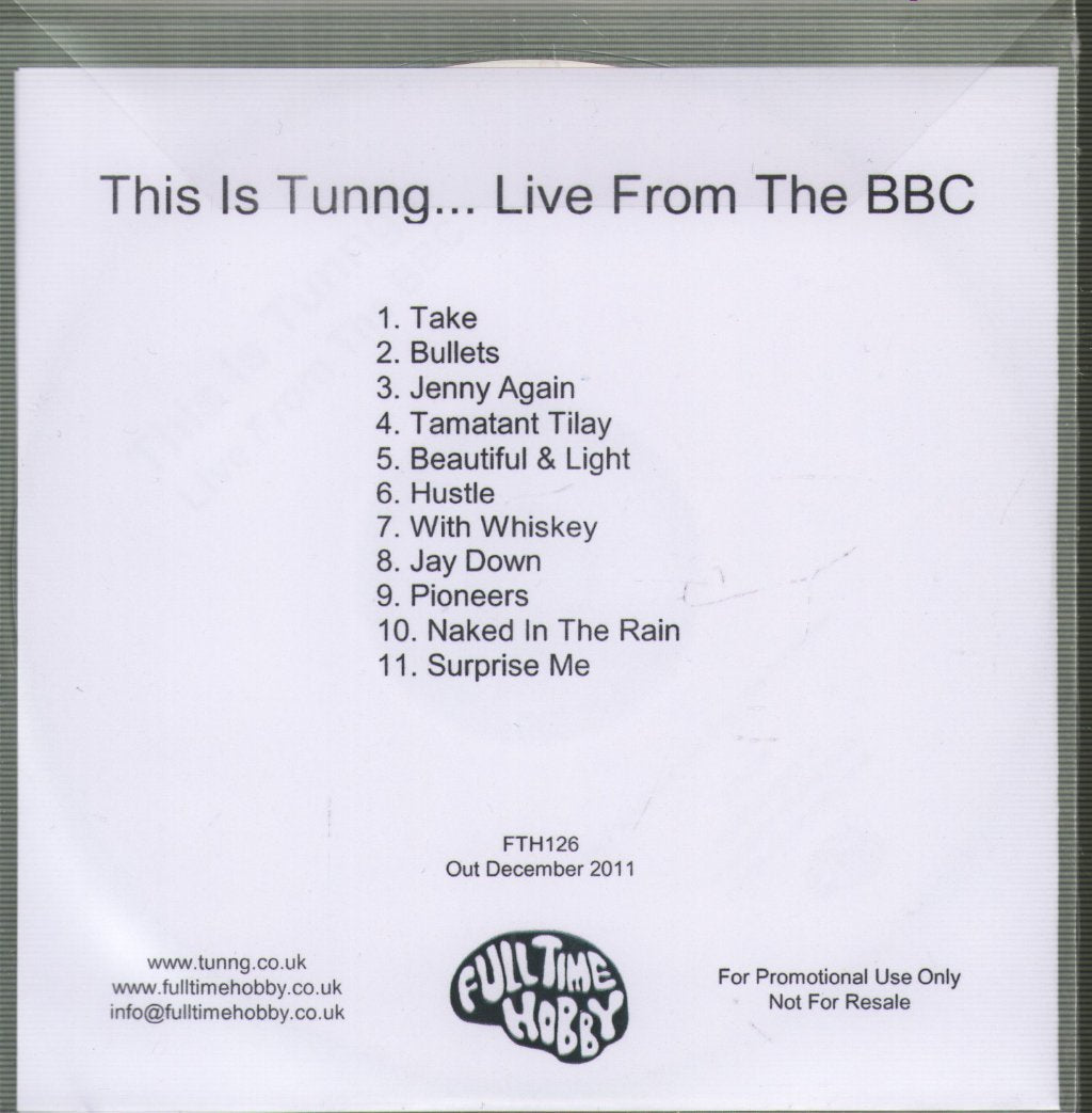 Tunng - This Is Tunng...live From The Bbc - Cdr