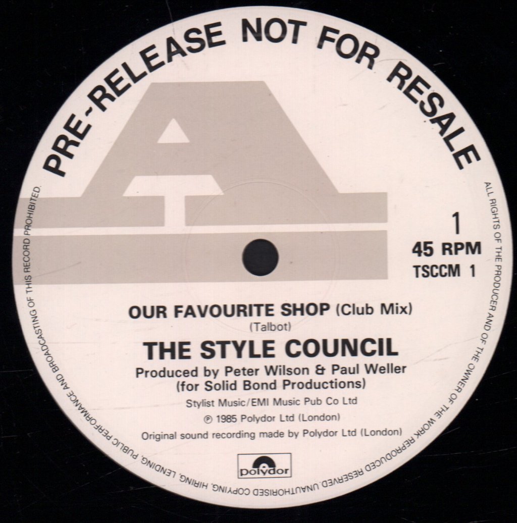 Style Council - Our Favourite Shop - 12 Inch