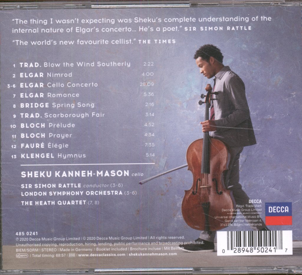Sheku Kanneh-Mason - Sheku - Elgar - Cd