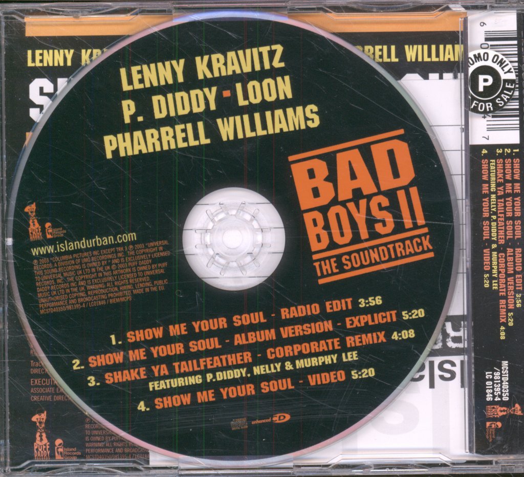 Lenny Kravitz, P Diddy, Pharrell Williams, Loon - Show Me Your Soul - Cd
