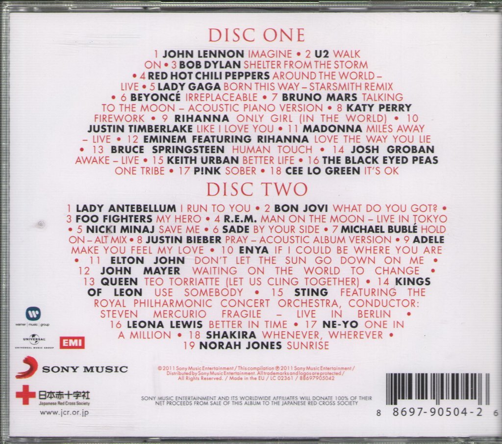 Various Artists - Songs For Japan - Double Cd