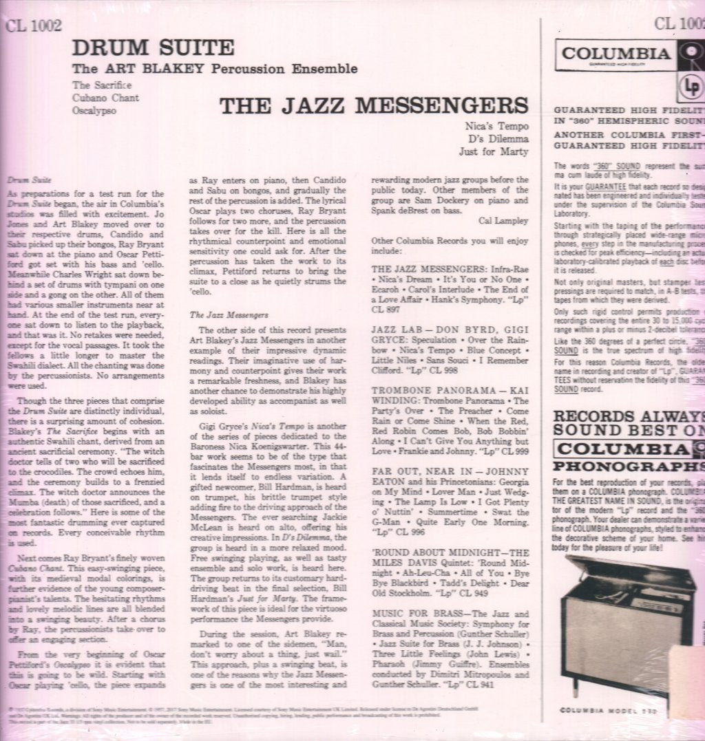 Art Blakey & The Jazz Messengers - Drum Suite - Lp