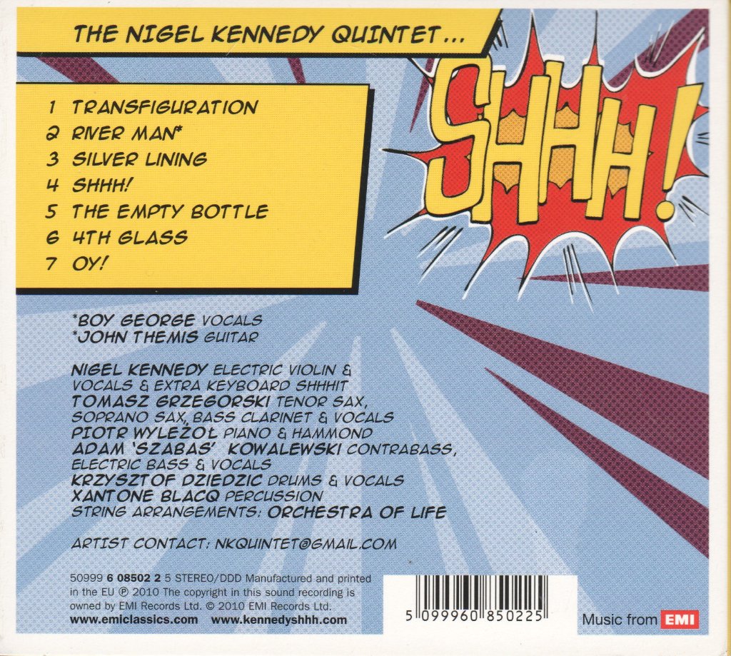 Nigel Kennedy Quintet - Shhh! - Cd