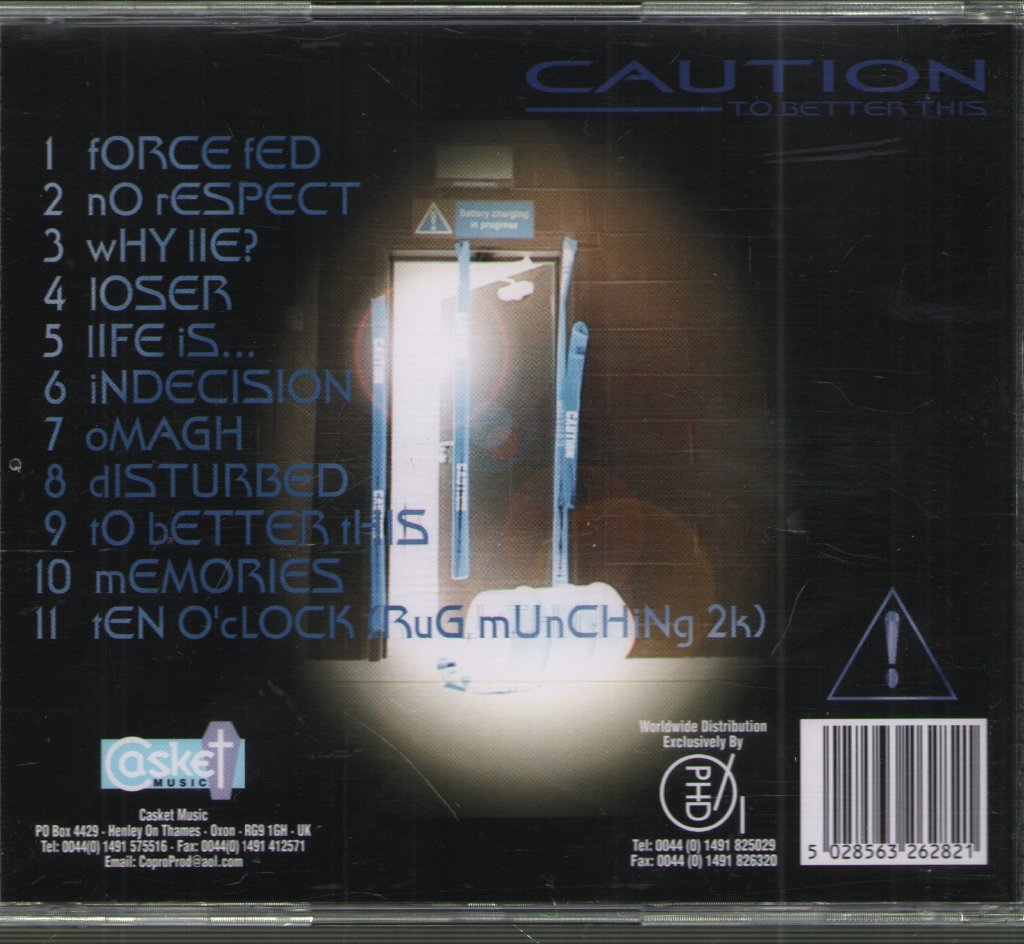 Caution (Rock/Metal Group) - To Better This - Cd