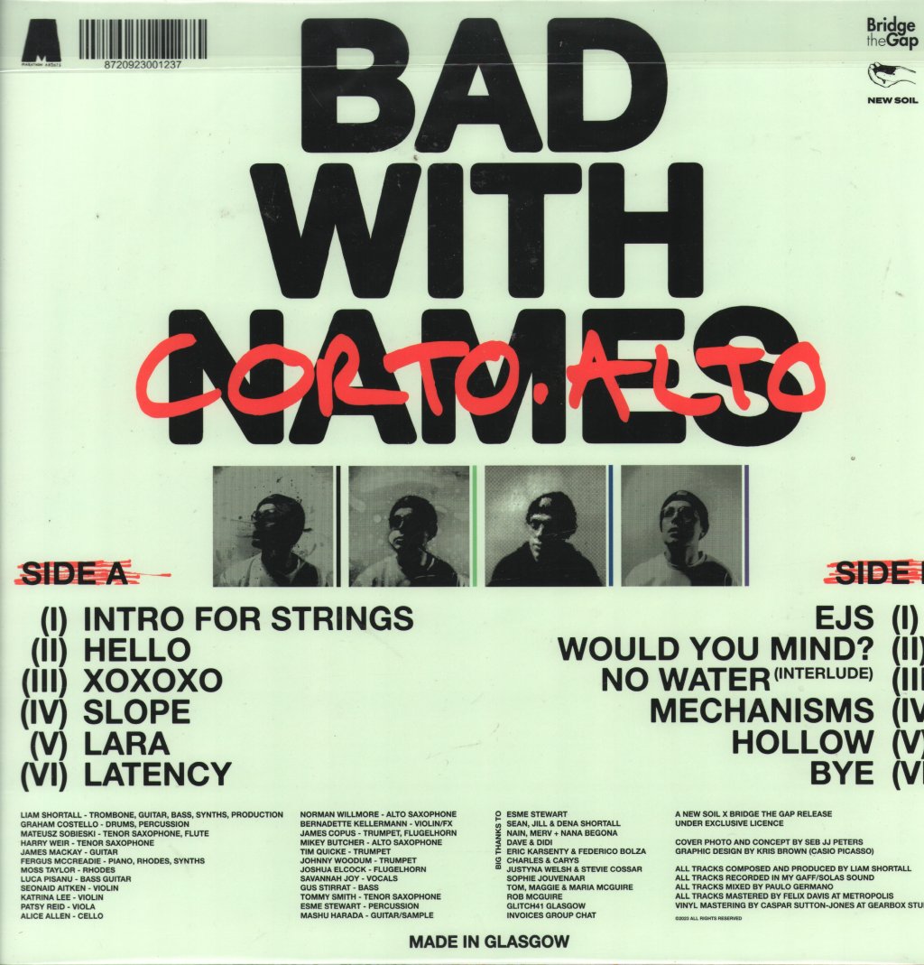 Corto.alto - Bad With Names - Lp