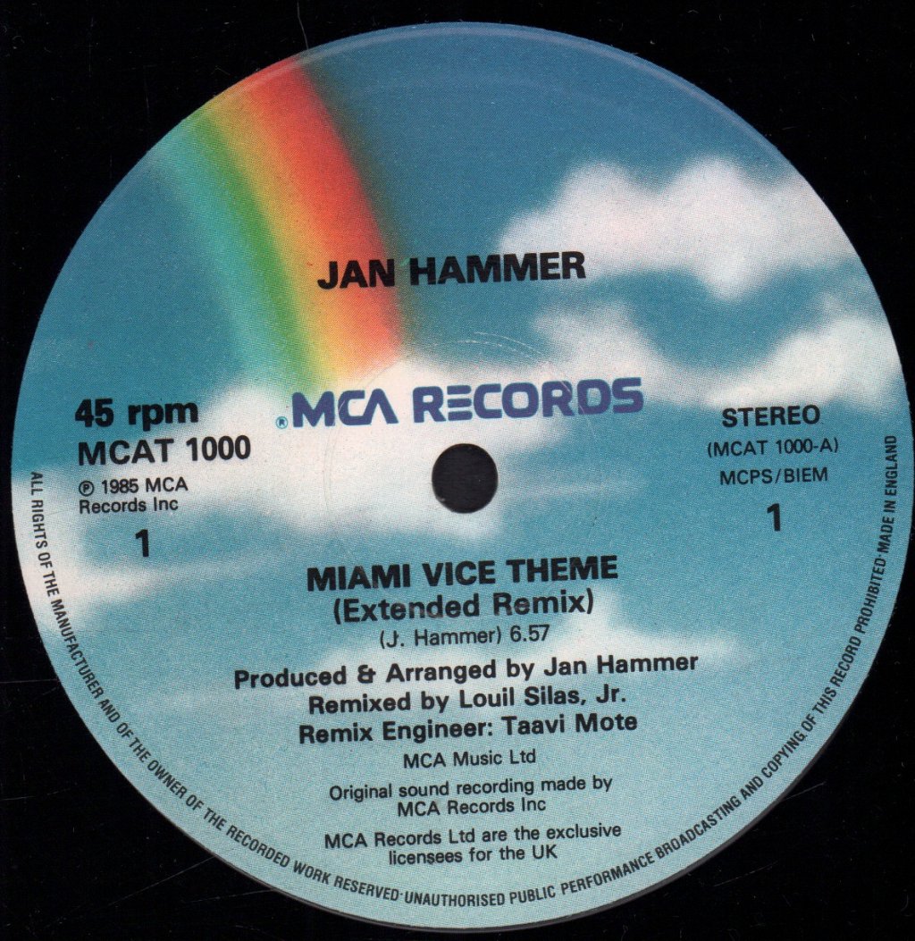 Jan Hammer - Miami Vice Theme - 12 Inch