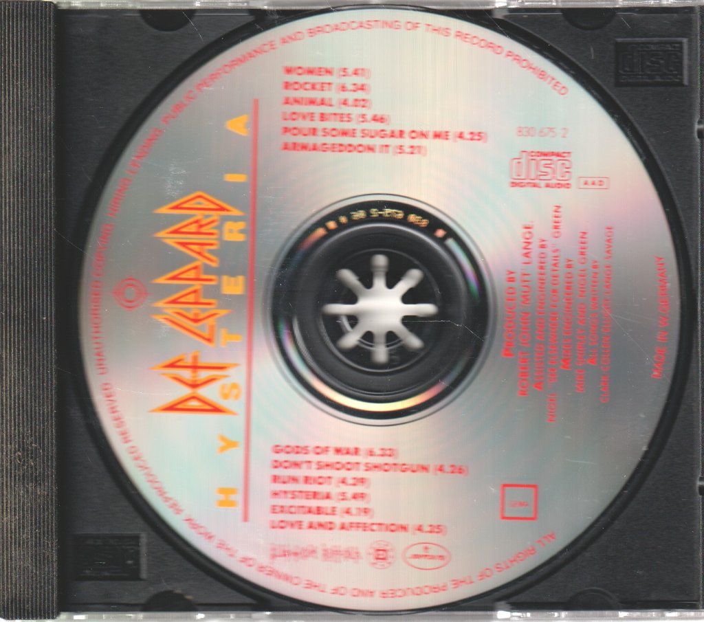 Def Leppard - Hysteria - Cd