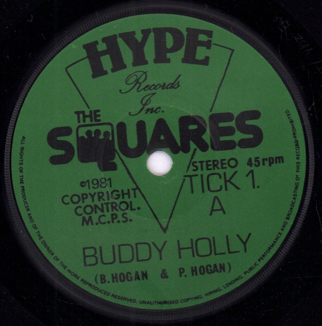 Squares (Late 70'S Group) - Buddy Holly - 7 Inch