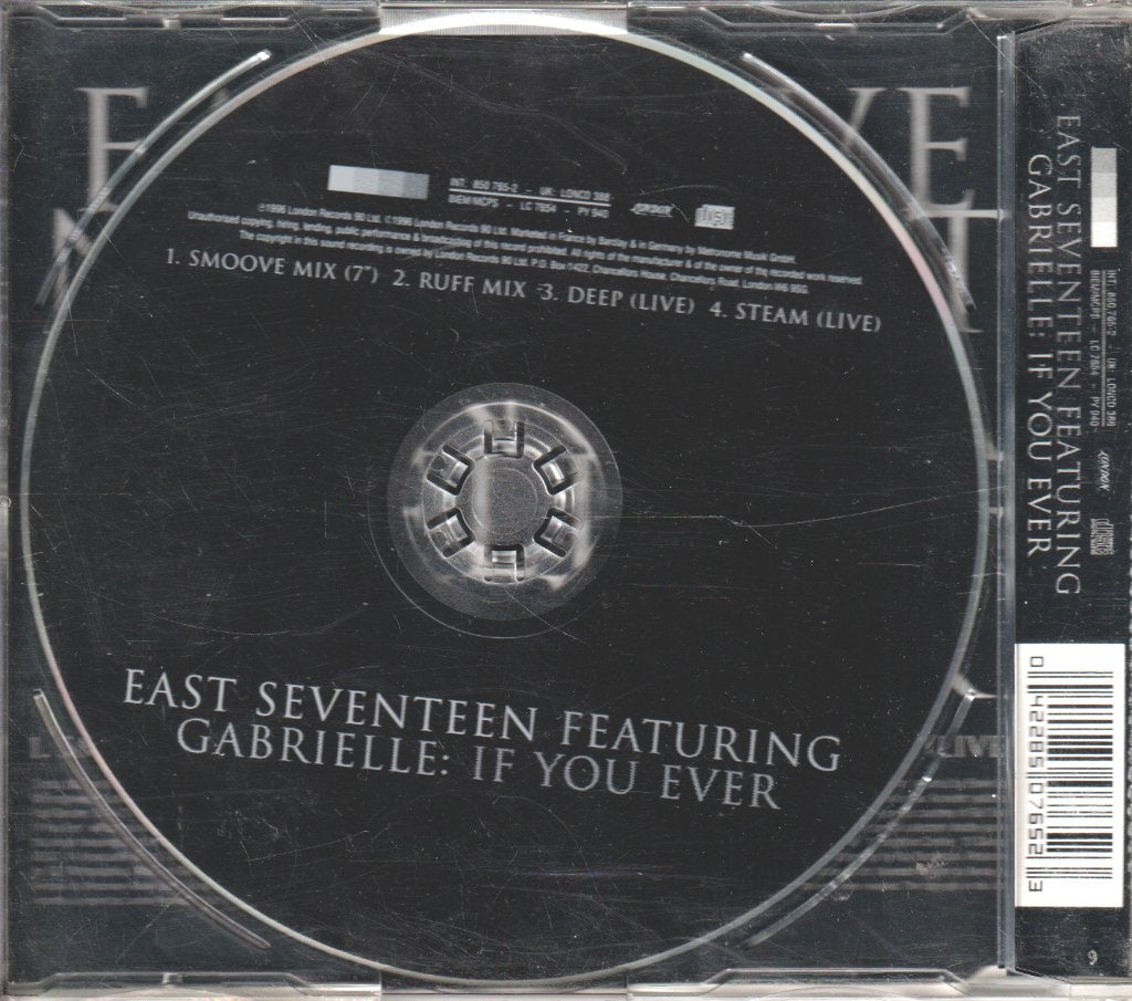 East 17 Featuring Gabrielle - If You Ever - Cd