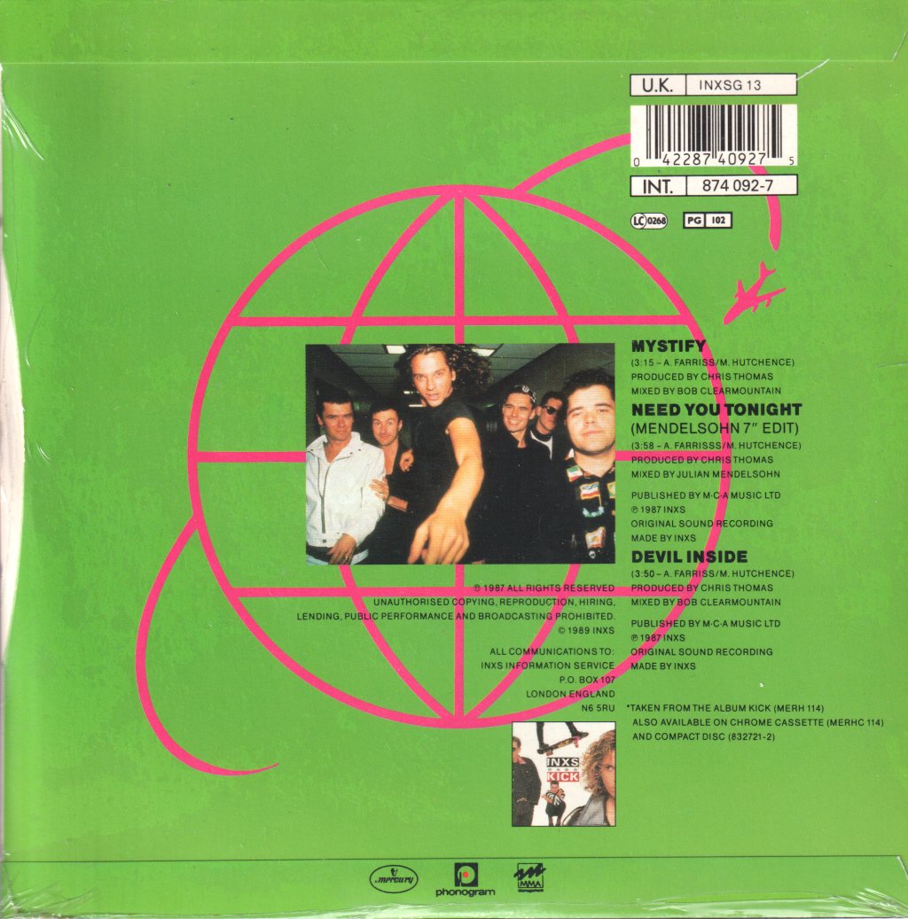 INXS - Mystify - 7 Inch