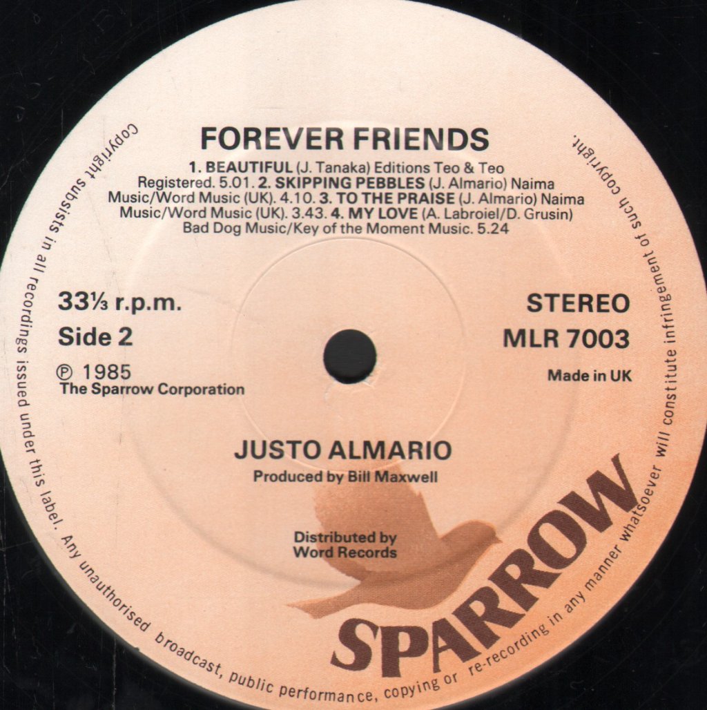 Justo Almario - Forever Friends - Lp