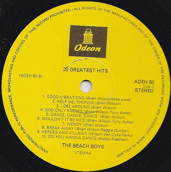 Beach Boys - 20 Greatest Hits - Lp