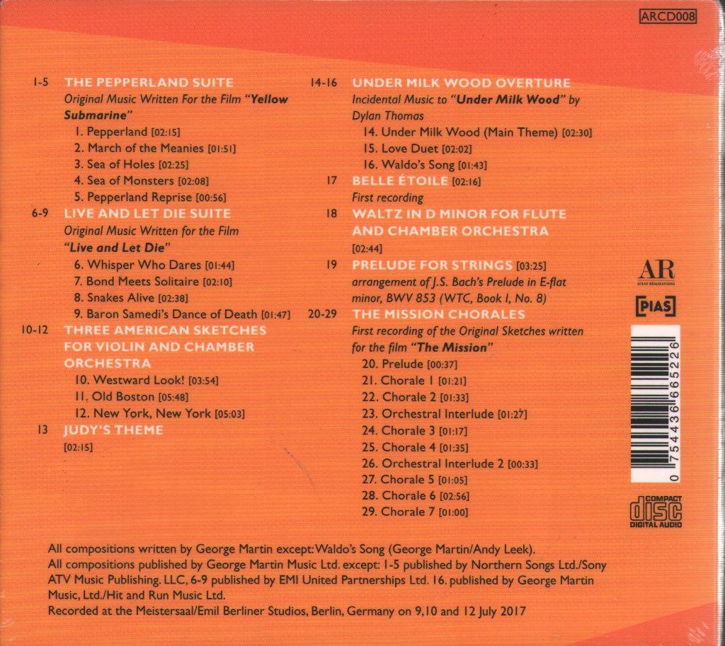 Berlin Music Ensemble - Film Scores And Original Orchestral Music Of George Martin - Cd