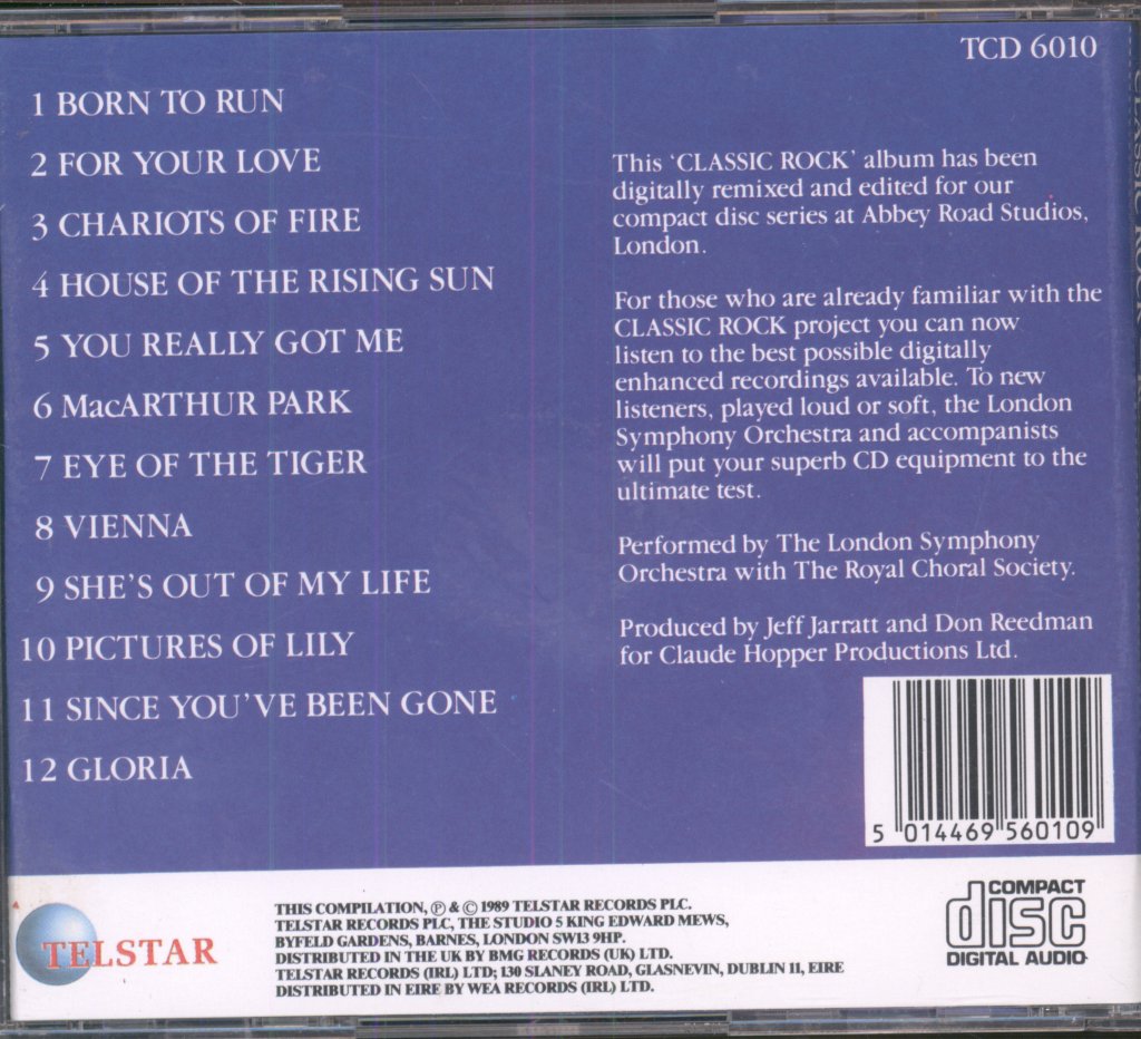 London Symphony Orchestra And The Royal Choral Society - Classic Rock - Rock Symphonies - Cd