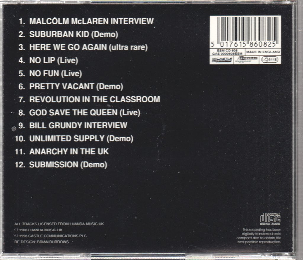 Sex Pistols - We've Cum For Your Children (Wanted: The Goodman Tapes) - Cd