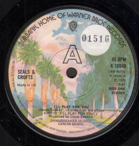 Seals And Crofts - I'll Play For You - 7 Inch