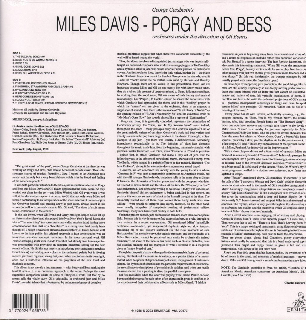 Miles Davis - Porgy and Bess - Lp