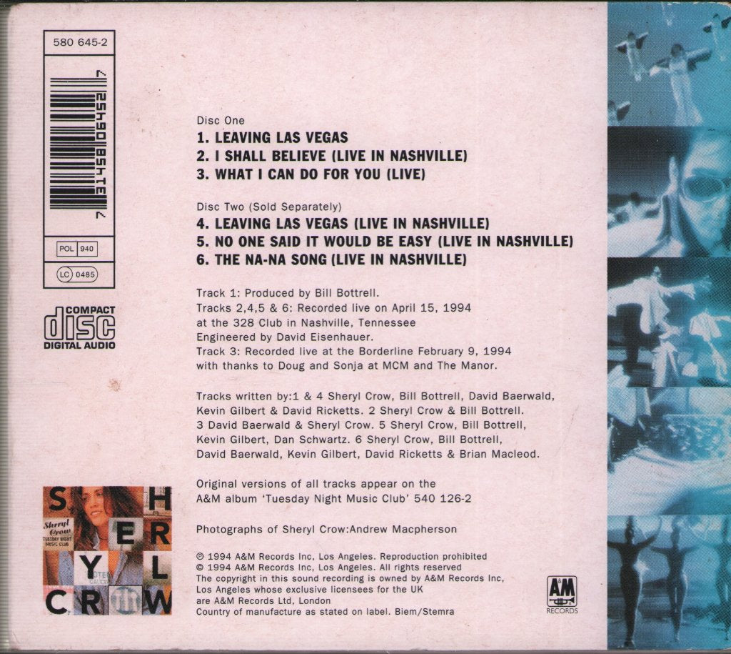 Sheryl Crow - Leaving Las Vegas - Cd