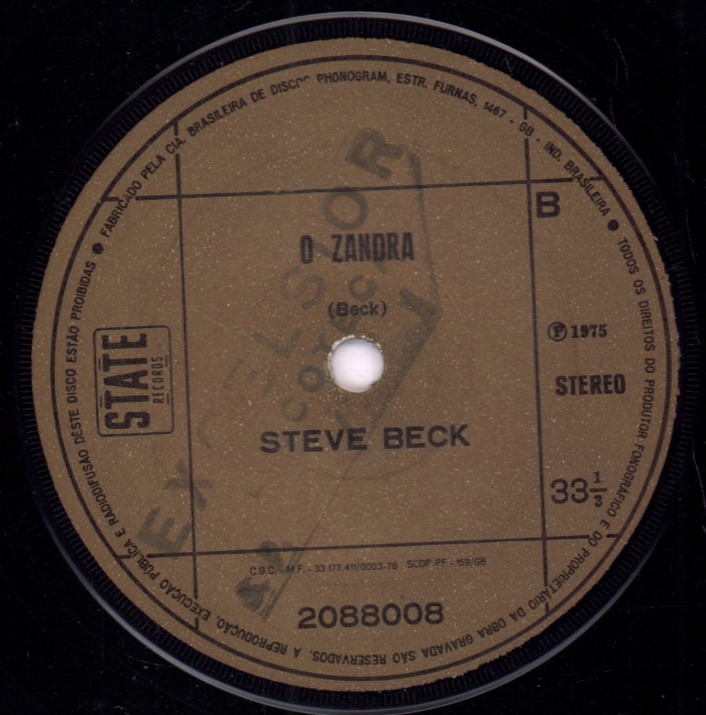 Steve Beck - For The Love Of You - 7 Inch