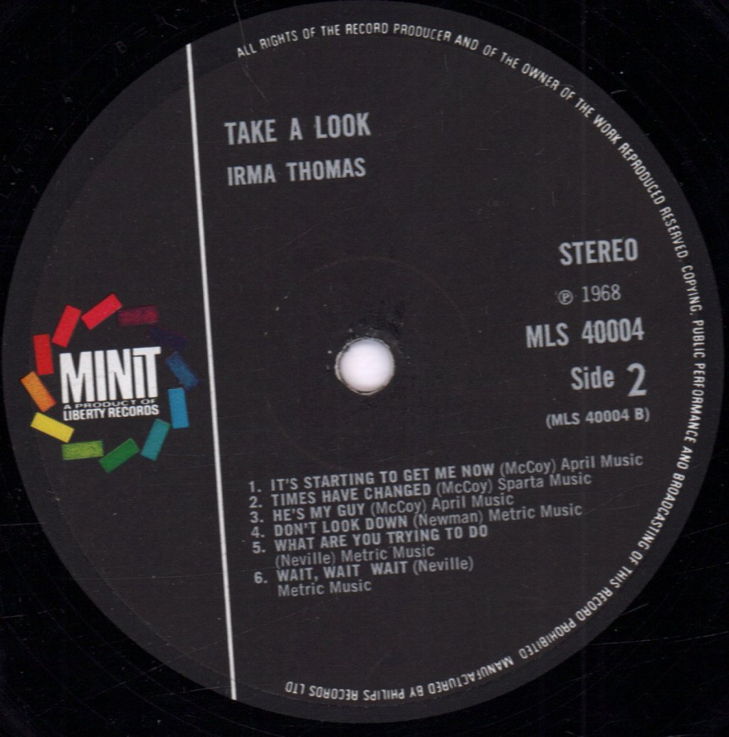 Irma Thomas - Take A Look - Lp