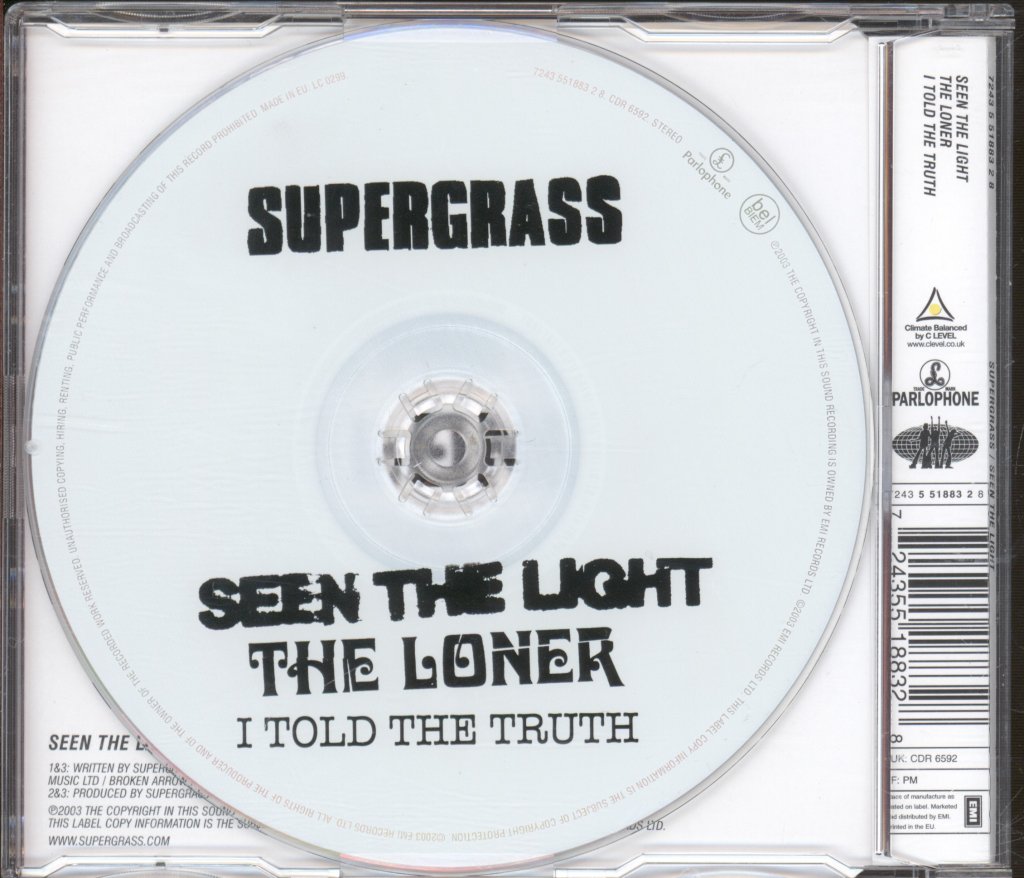Supergrass - Seen The Light - Cd