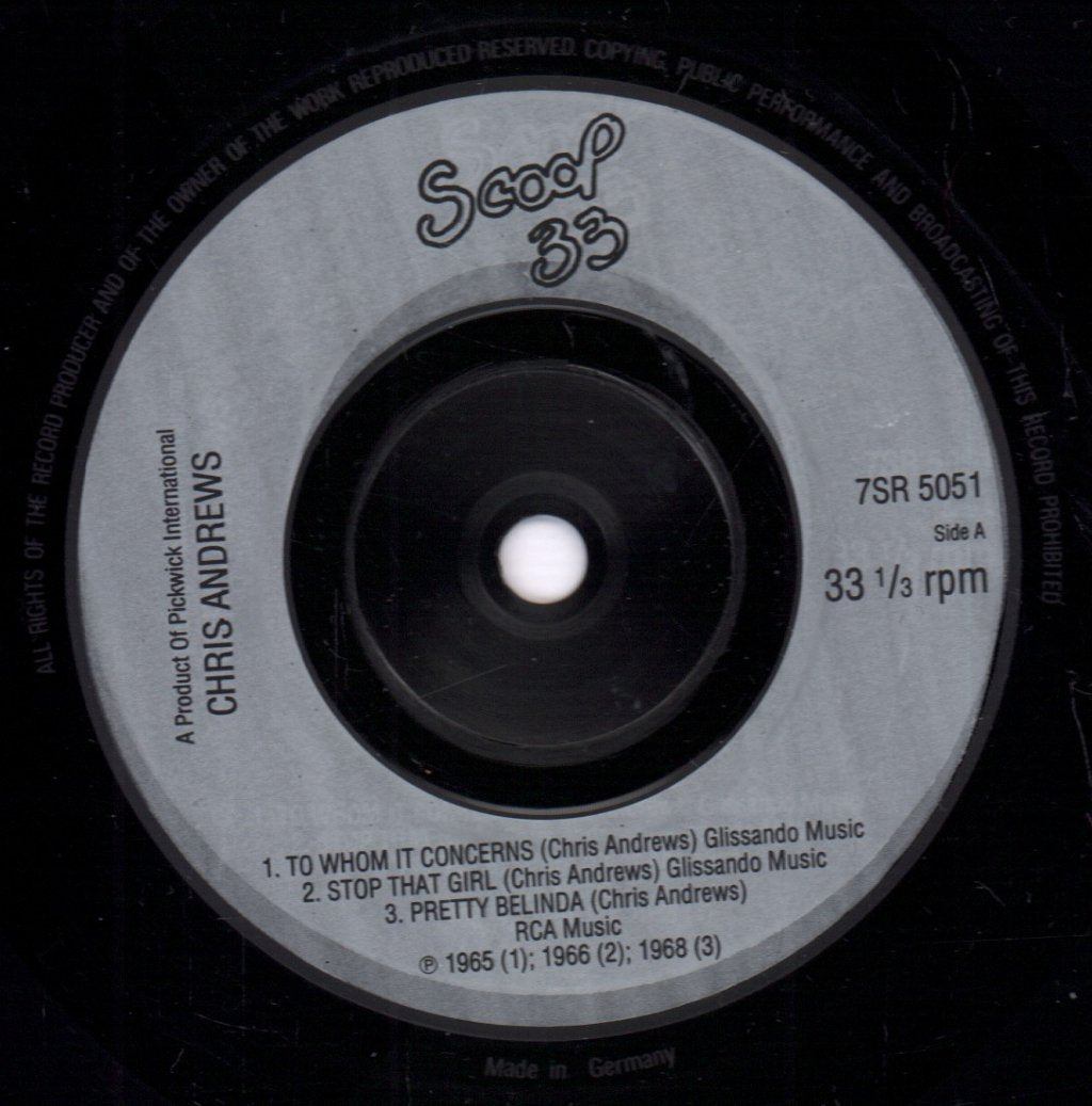 Chris Andrews - Chris Andrews - 7 Inch