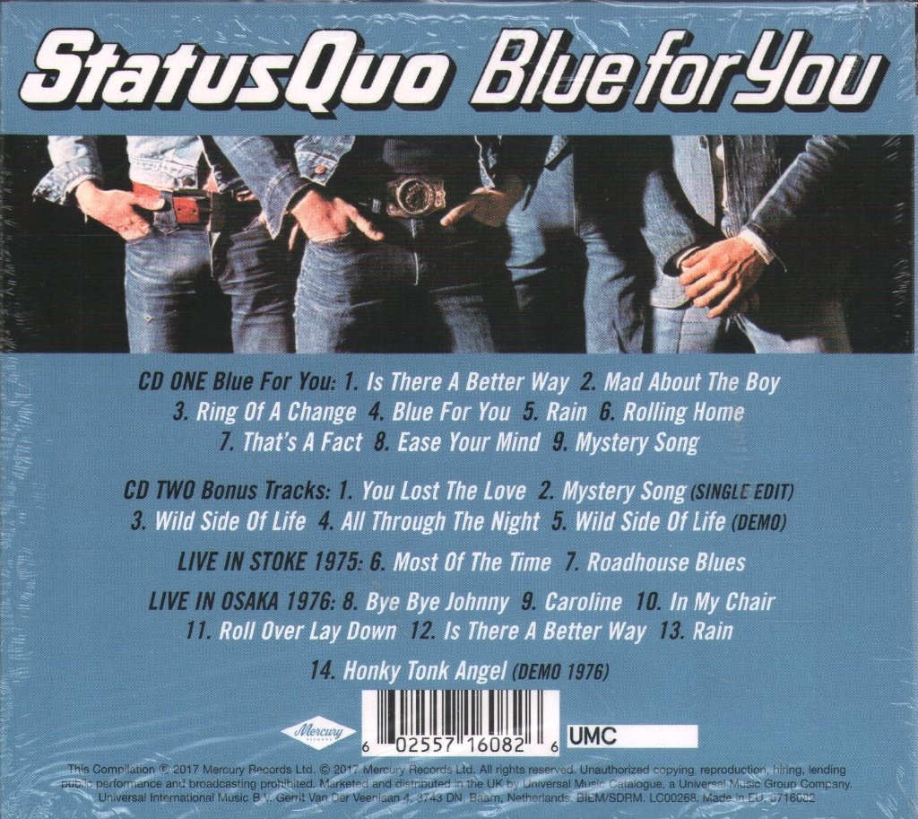 Status Quo - Blue For You - Cd Set