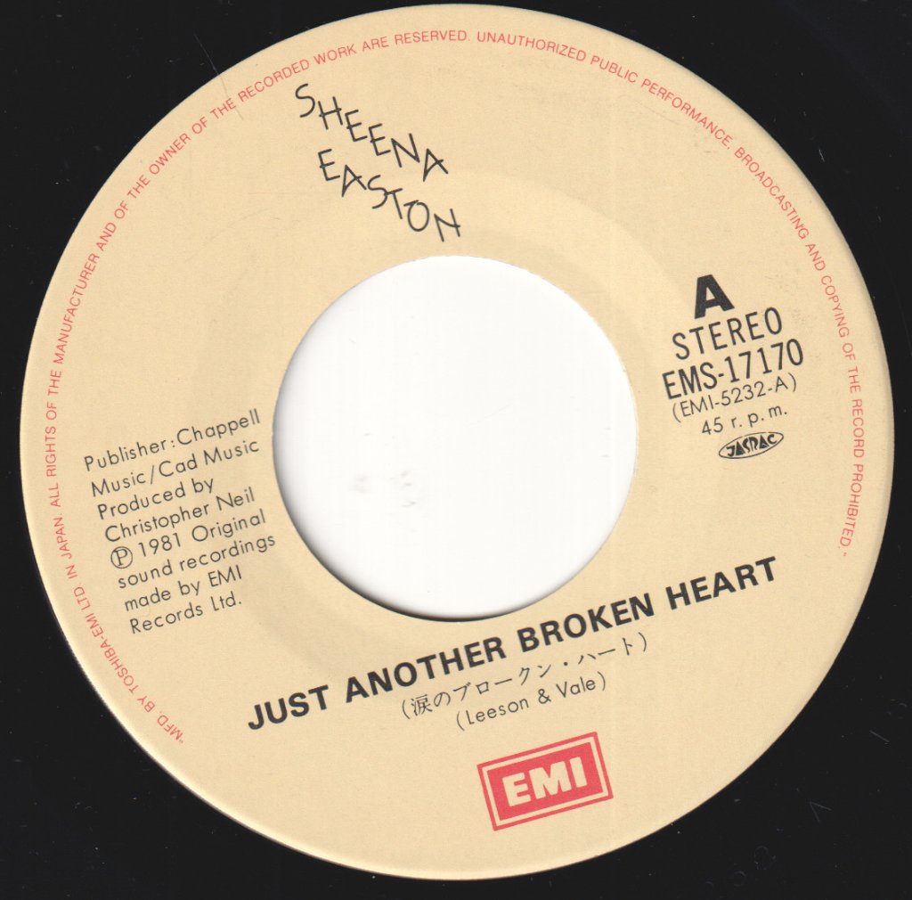 Sheena Easton - Just Another Broken Heart - 7 Inch