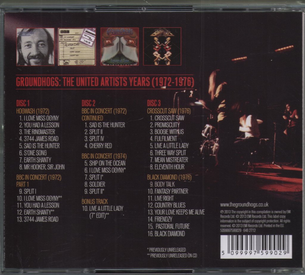 Groundhogs - United Artists Years 1972 - 1976 - Cd Set