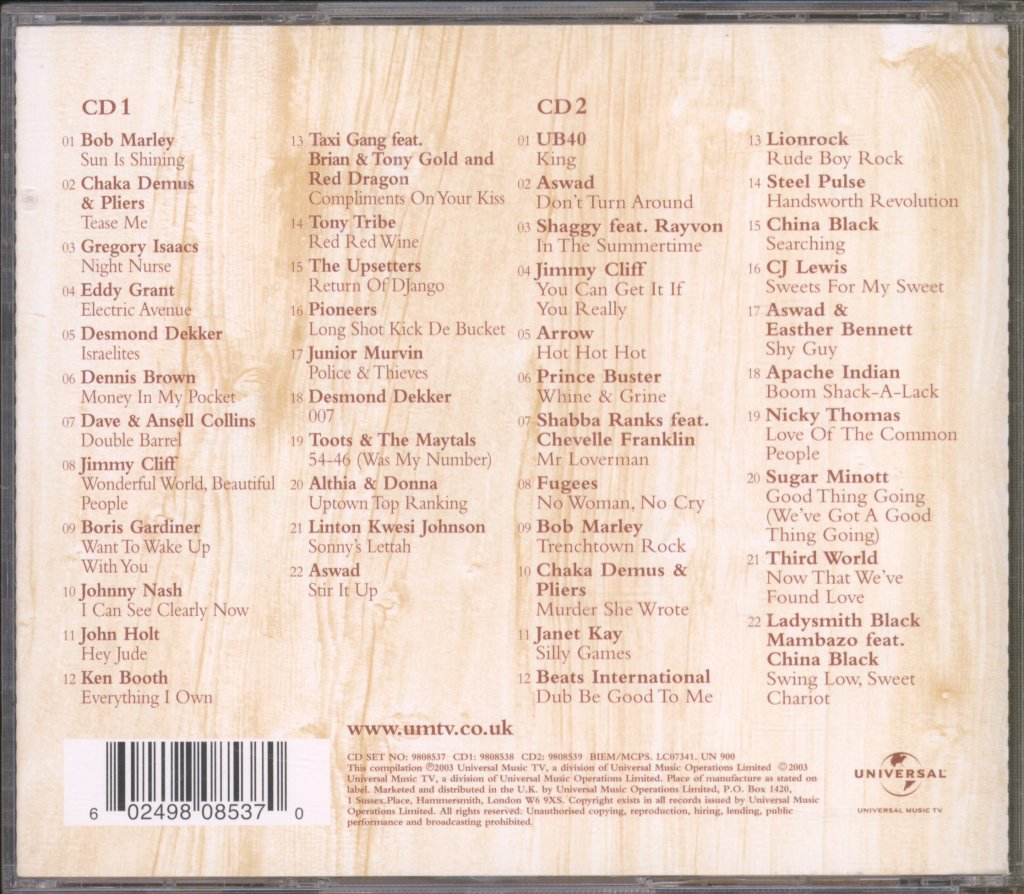 Various Artists - Capital Gold Reggae Classics - Double Cd