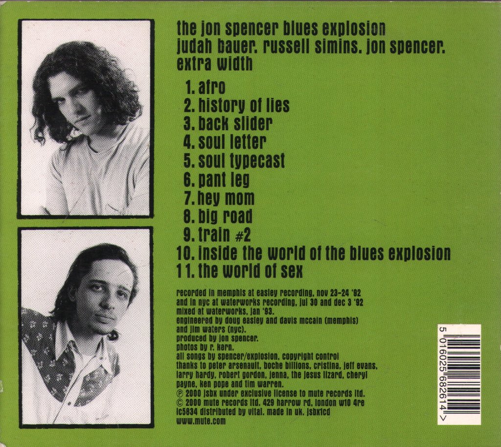 Jon Spencer Blues Explosion - Extra Width / Mo' Width - Cd