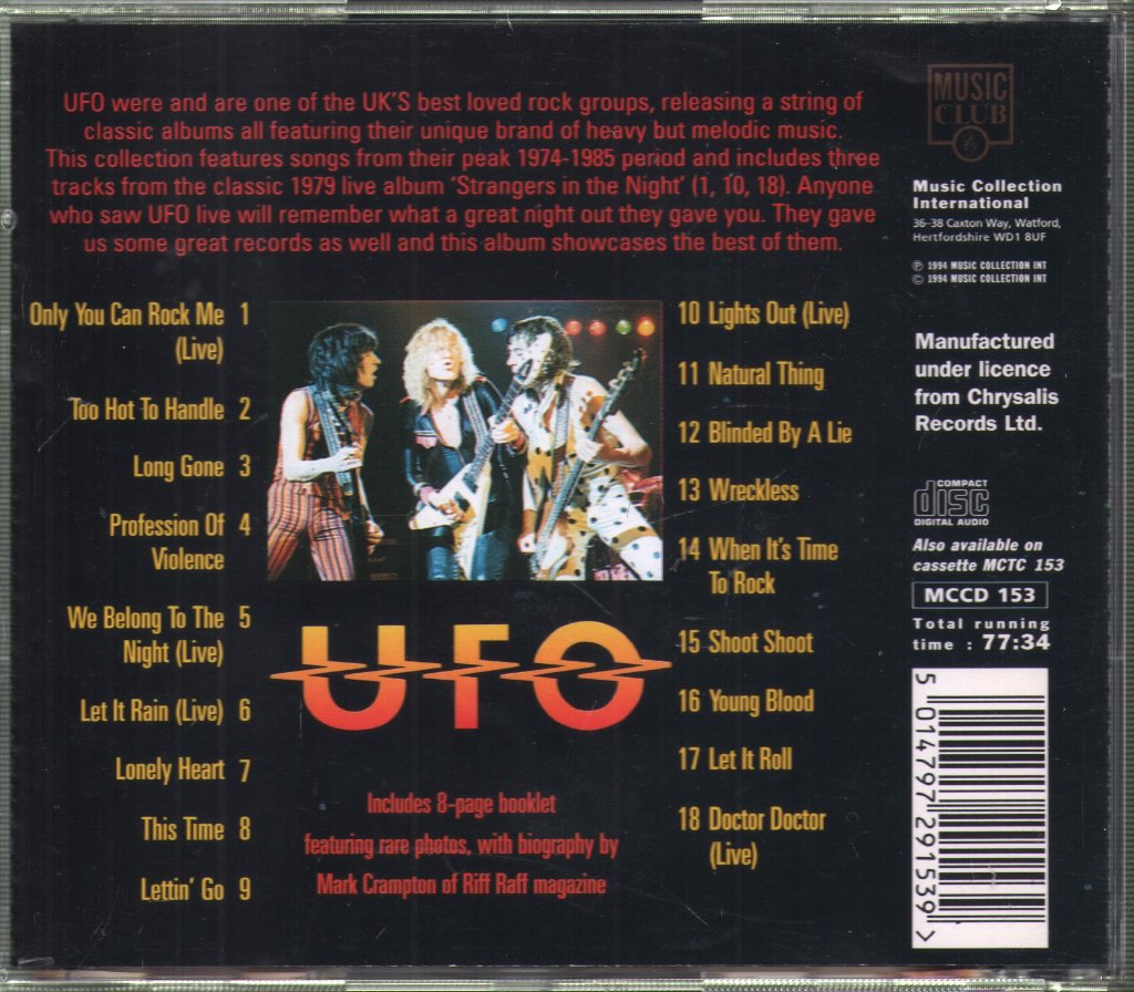 UFO - Too Hot To Handle-The Best Of - Cd