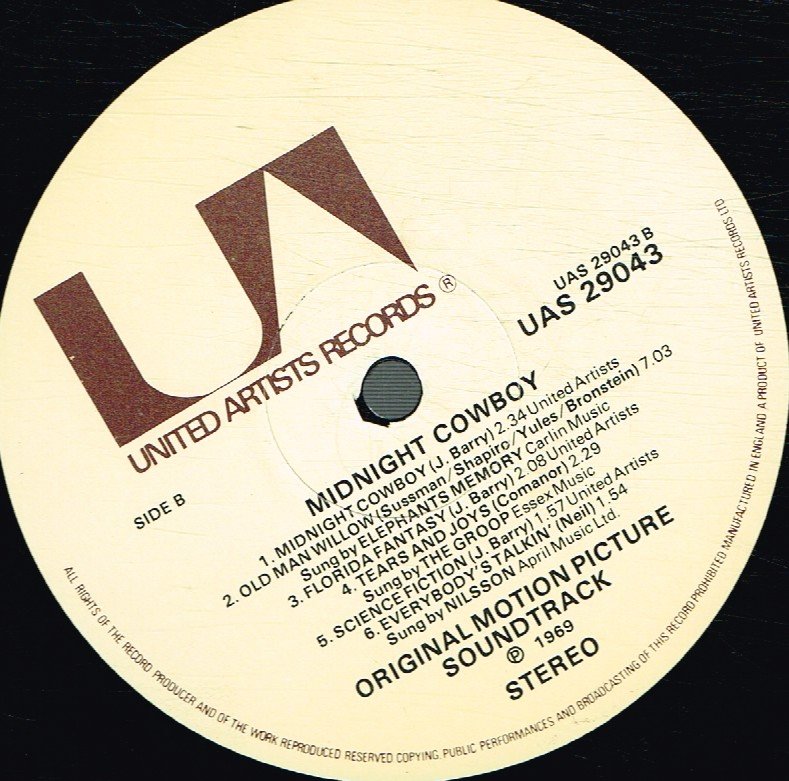 Various Artists - Midnight Cowboy (Original Motion Picture Score) - Lp