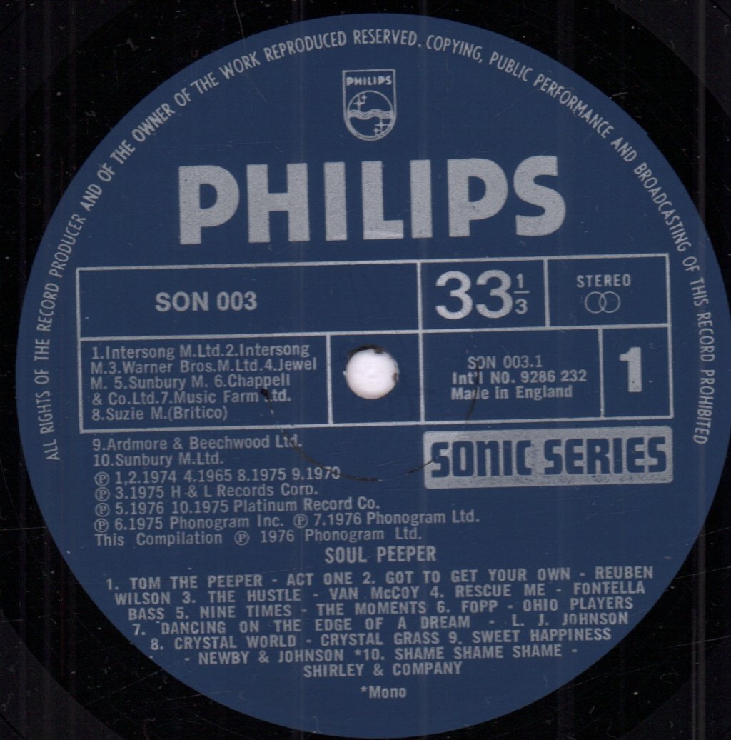 Various Artists - Soul Peepers - Lp