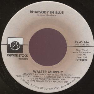 Walter Murphy - Rhapsody In Blue - 7 Inch