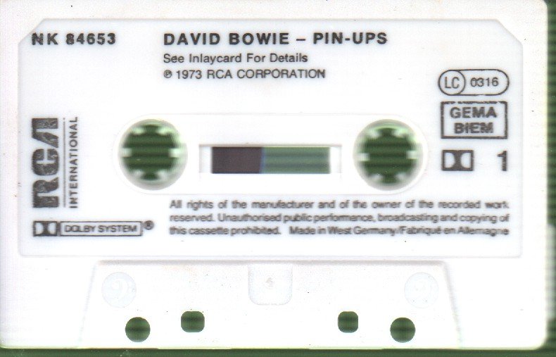 David Bowie - Pinups - Cassette