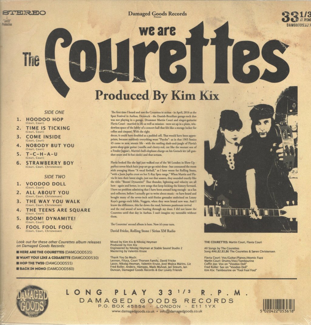 Courettes - We Are The Courettes - Lp