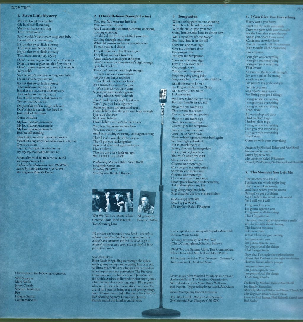 Wet Wet Wet - Popped In Souled Out - Lp