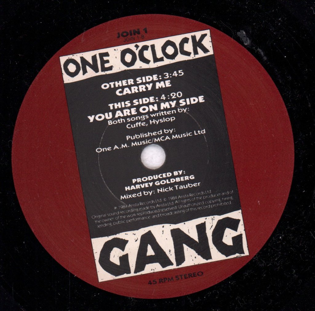 One O'clock Gang - Carry Me - 7 Inch